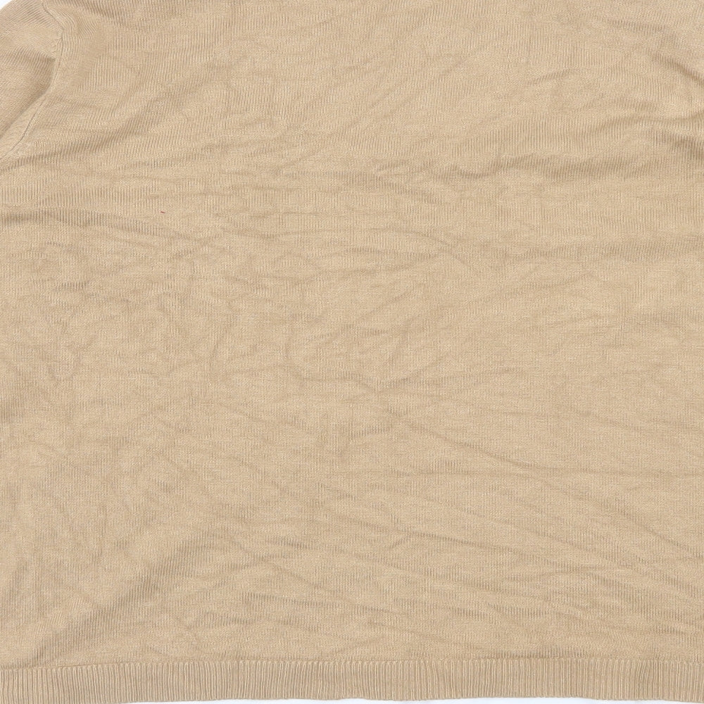 Intuition Womens Brown Collared  Viscose Pullover Jumper Size 18