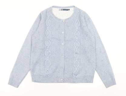 Womens UK Size S ble Blue Cardigan Jumper