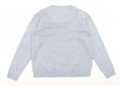 Womens UK Size S ble Blue Cardigan Jumper