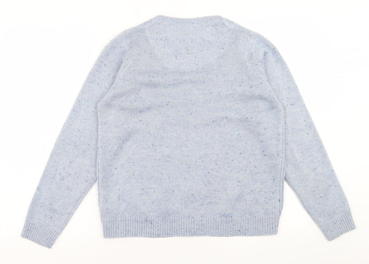 Womens UK Size S ble Blue Cardigan Jumper