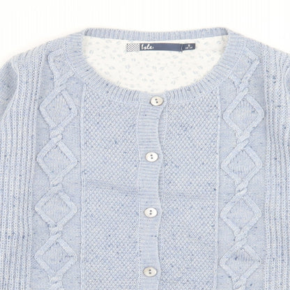 Womens UK Size S ble Blue Cardigan Jumper