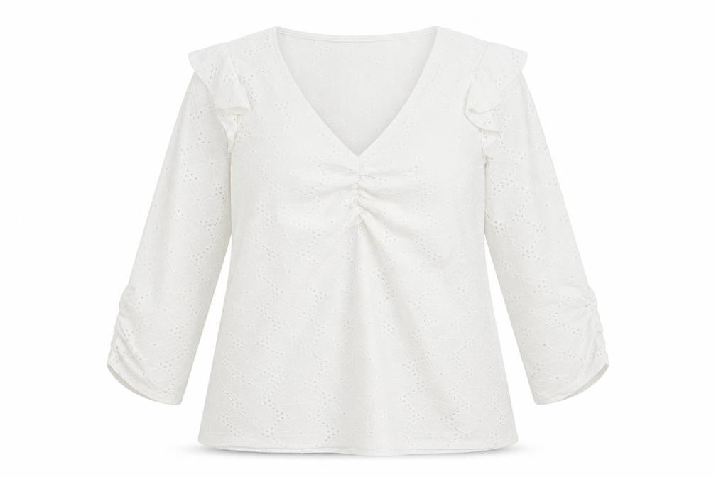 Womens UK Size 12 khost White Basic T-Shirt