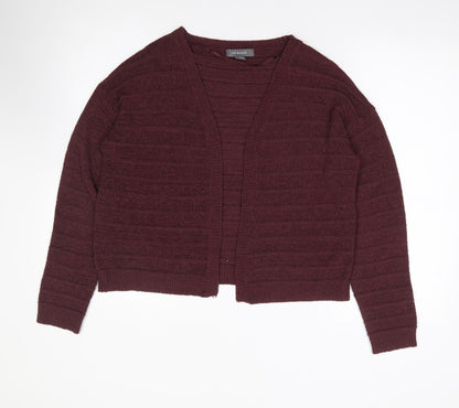 Primark Womens Brown V-Neck  Acrylic Cardigan Jumper Size S