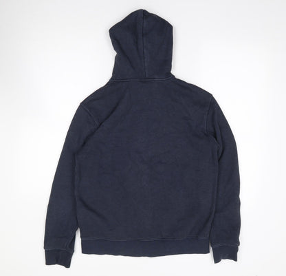 Mens UK Size S H&M Blue Full Zip Hoodie