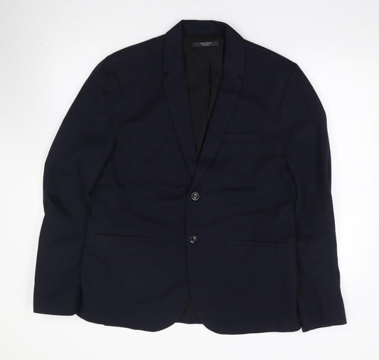 Mens UK Size XL Zara Regular Blue Suit Jacket