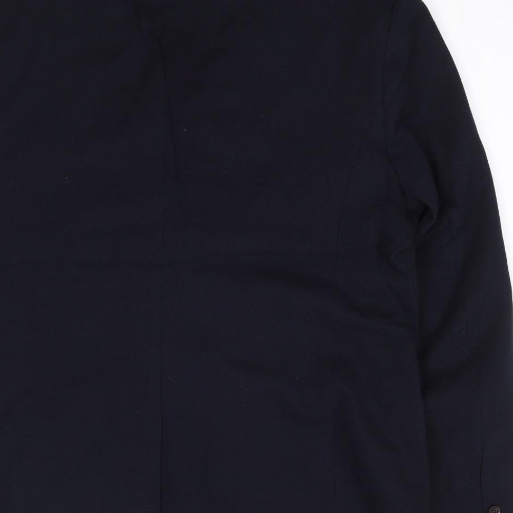 Mens UK Size XL Zara Regular Blue Suit Jacket