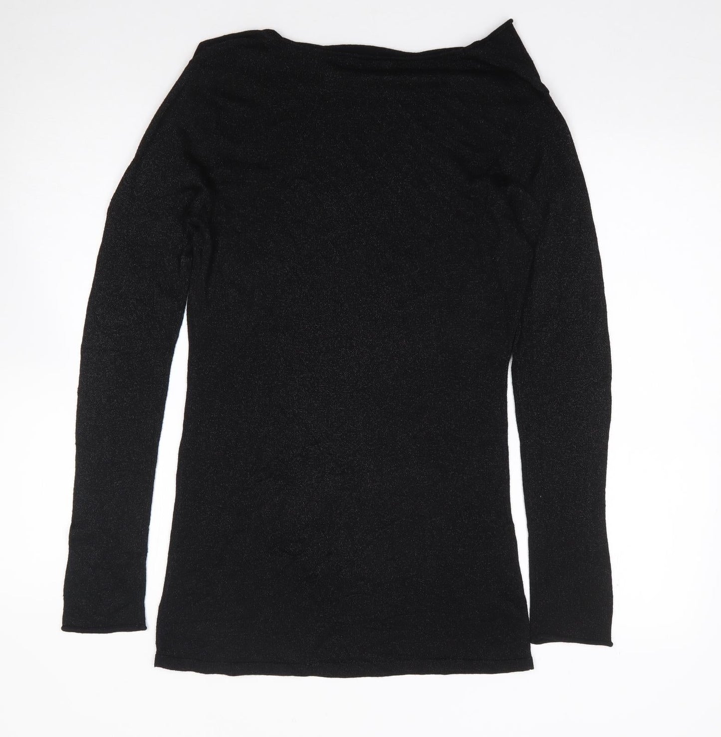 Womens UK Size S South Black Tunic Jumper
