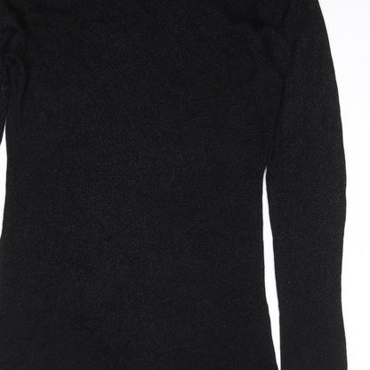 Womens UK Size S South Black Tunic Jumper