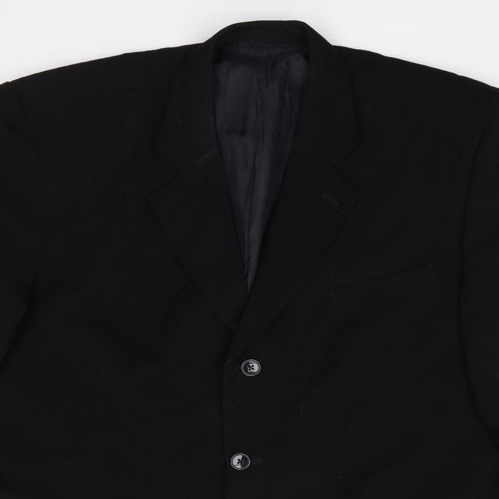 Mens UK Size 44 Preworn Regular Black Suit Jacket