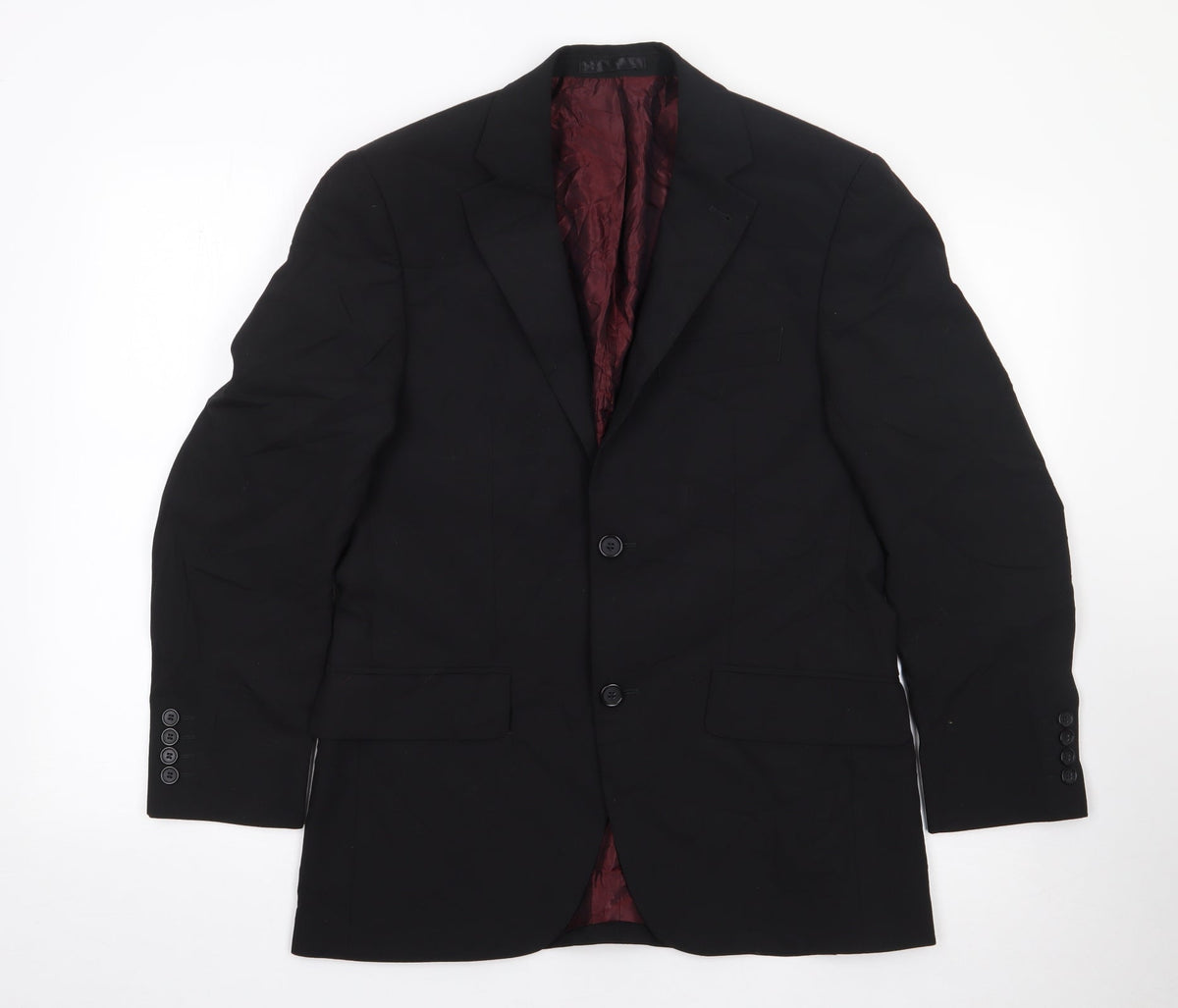 Mens UK Size 36 Tom English Regular Black Suit Jacket