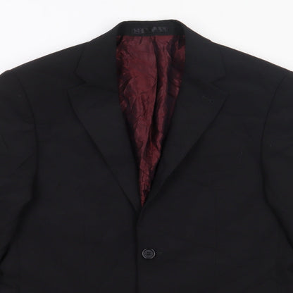 Mens UK Size 36 Tom English Regular Black Suit Jacket
