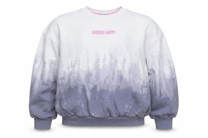 Primark Girls Blue  Cotton Pullover Sweatshirt Size 9-10 Years  Pullover - Choose Happy