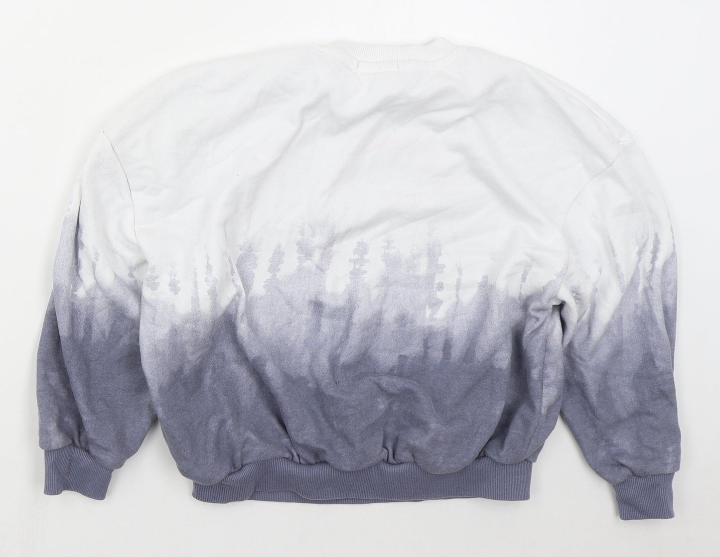 Primark Girls Blue  Cotton Pullover Sweatshirt Size 9-10 Years  Pullover - Choose Happy