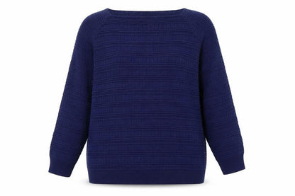 Womens UK Size L Mia Moda Blue Pullover Jumper
