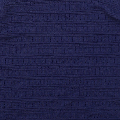 Womens UK Size L Mia Moda Blue Pullover Jumper