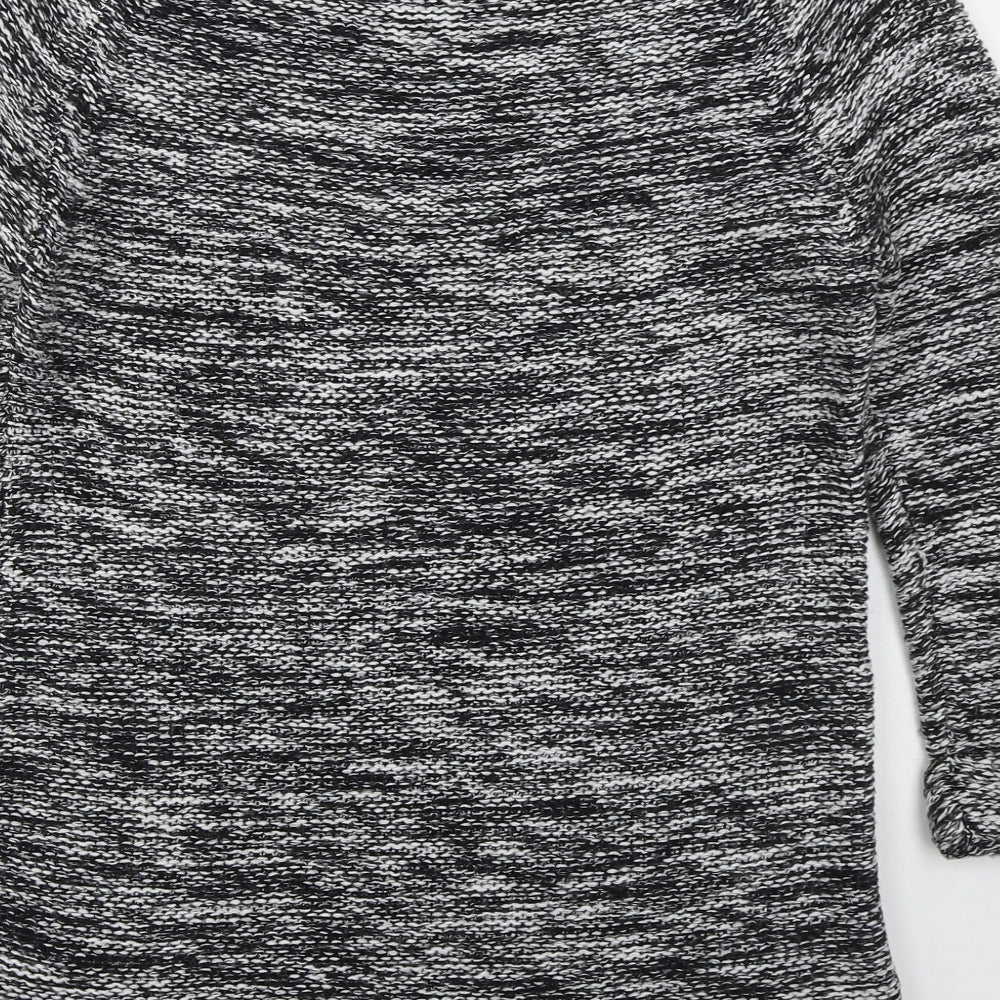 F&F Womens Grey Round Neck  Acrylic Pullover Jumper Size 12