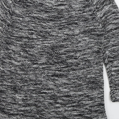 F&F Womens Grey Round Neck  Acrylic Pullover Jumper Size 12