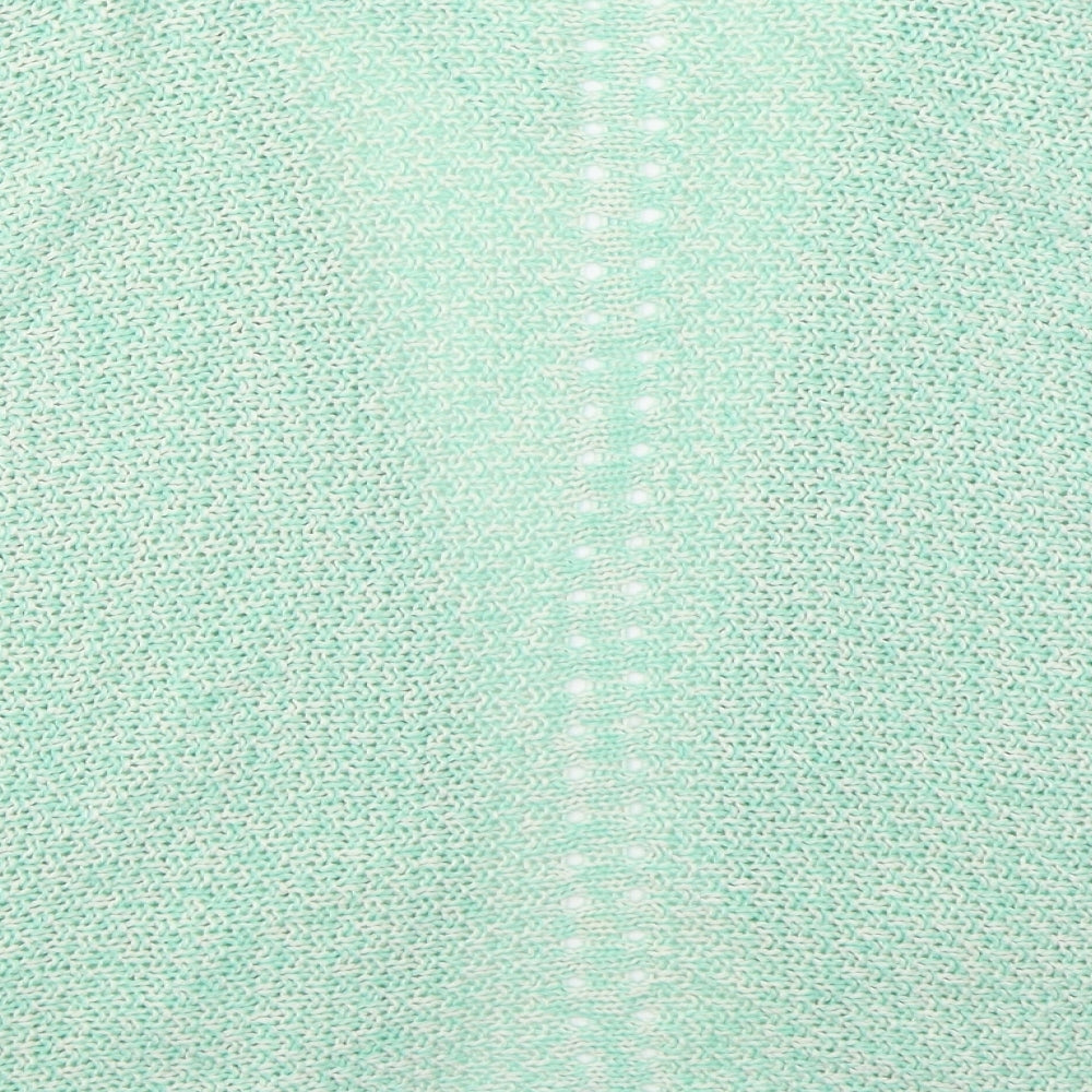 F&F Womens Green V-Neck  Acrylic Cardigan Jumper Size 14