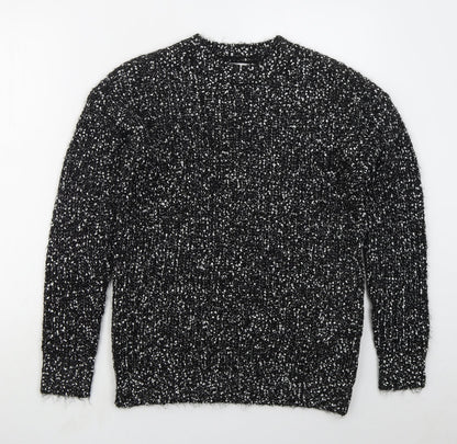 Womens UK Size M Papaya Black Pullover Jumper