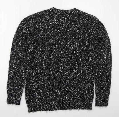 Womens UK Size M Papaya Black Pullover Jumper