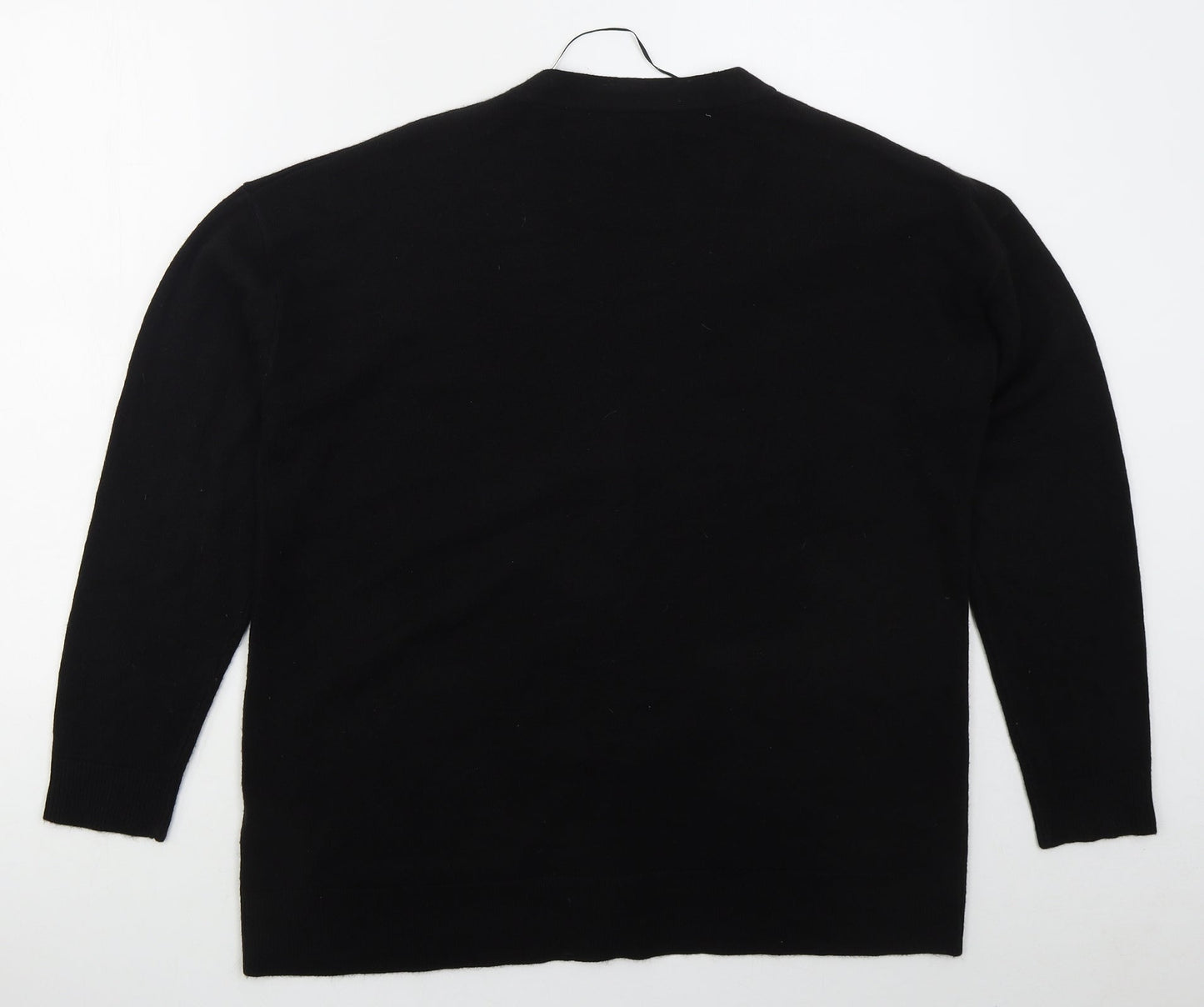 Womens UK Size L Matalan Black Cardigan Jumper