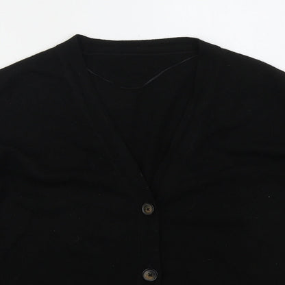 Womens UK Size L Matalan Black Cardigan Jumper