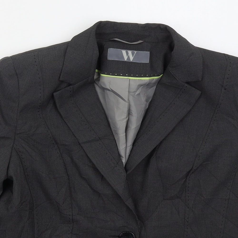 BHS Womens Grey  Polyester Jacket Suit Jacket Size 14