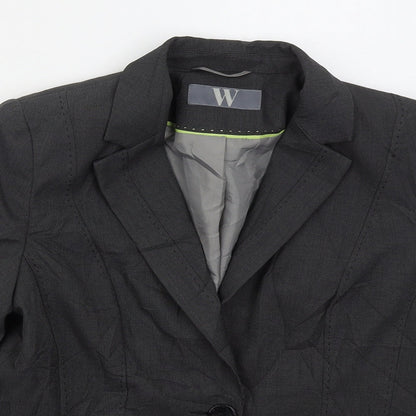 BHS Womens Grey  Polyester Jacket Suit Jacket Size 14
