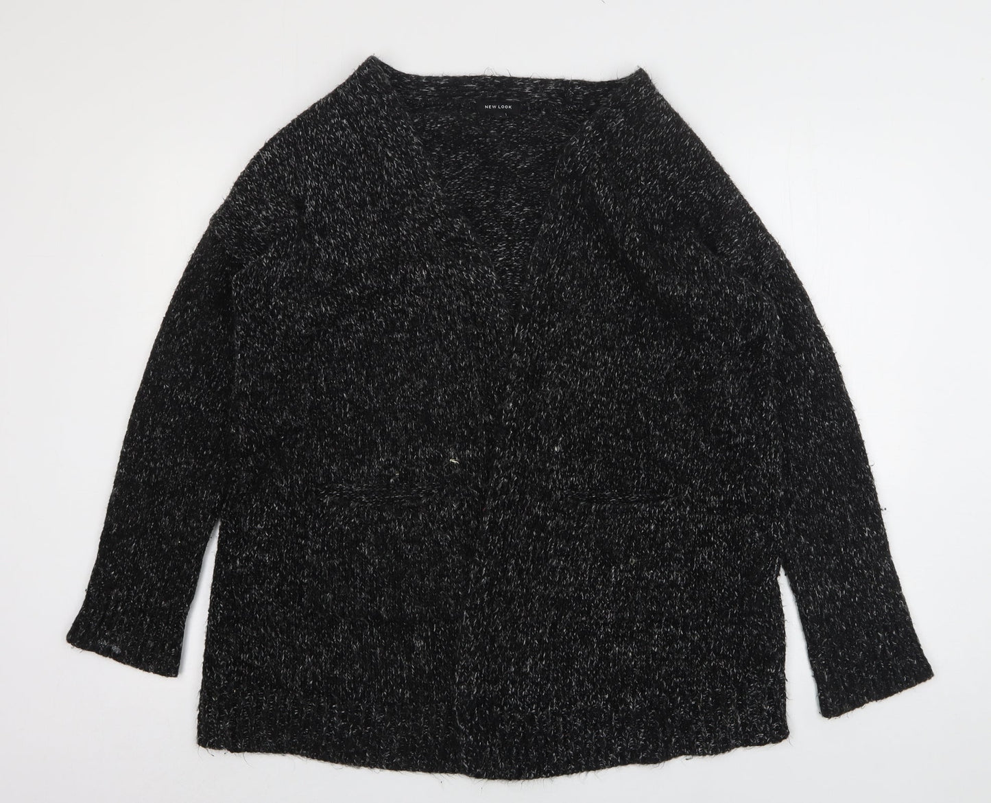 Womens UK Size S New Look Grey Cardigan Jumper