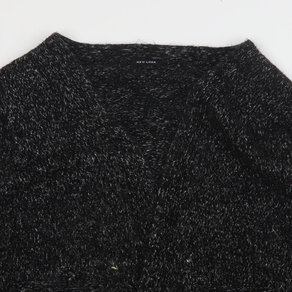 Womens UK Size S New Look Grey Cardigan Jumper