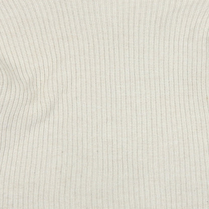 George Womens Beige High Neck  Acrylic Pullover Jumper Size M