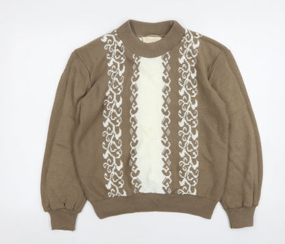 Womens UK Size 12 Compliments Brown Pullover Jumper