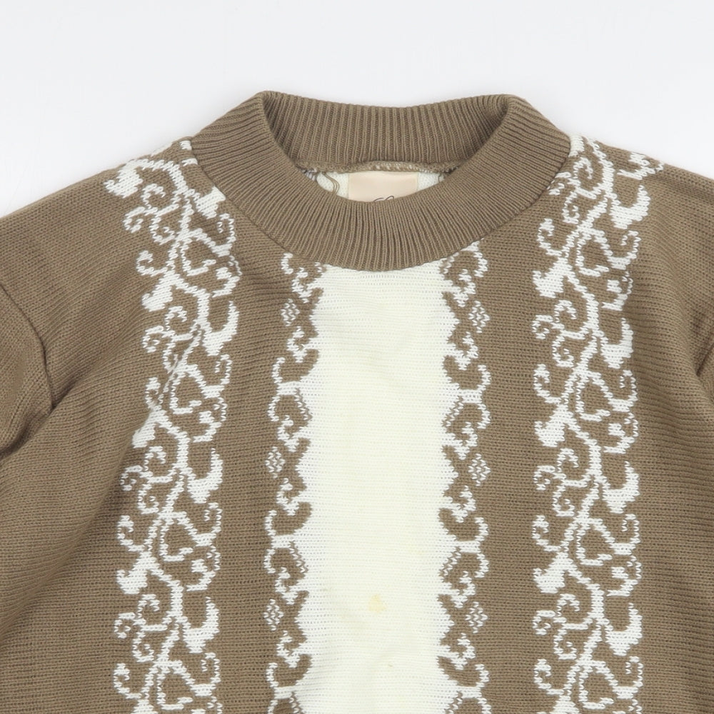 Womens UK Size 12 Compliments Brown Pullover Jumper