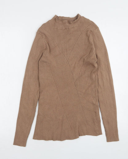 Womens UK Size L H&M Beige Pullover Jumper