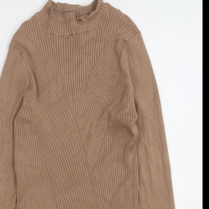 Womens UK Size L H&M Beige Pullover Jumper