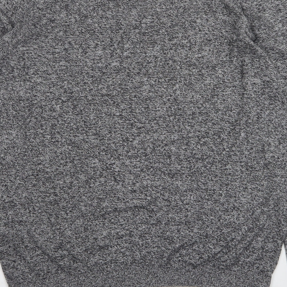 Topman Mens Grey Round Neck  Cotton Pullover Jumper Size S