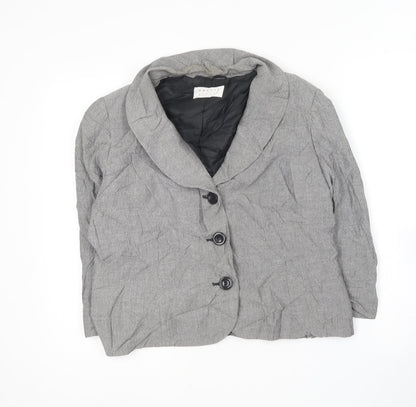 Womens UK Size 14 Precis Grey Jacket