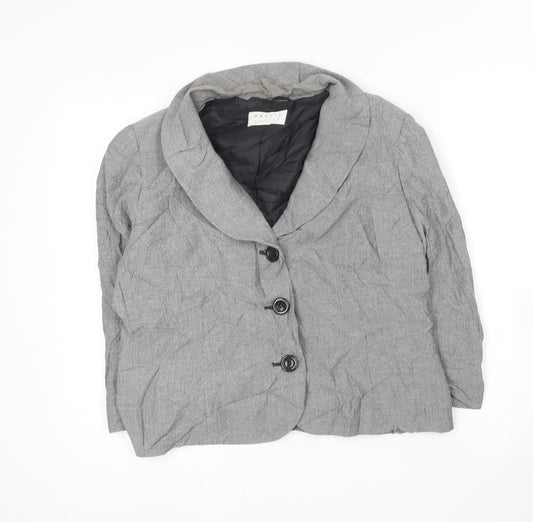 Precis Womens Grey   Jacket Blazer Size 14