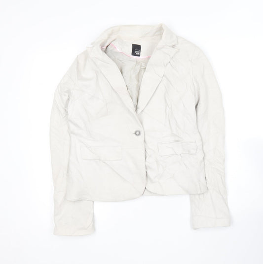 Womens UK Size L Pimkie Ivory Jacket