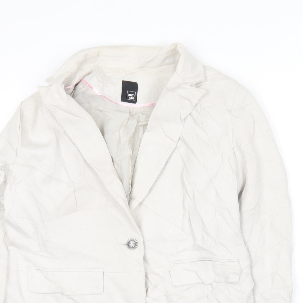 Womens UK Size L Pimkie Ivory Jacket