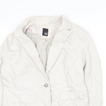 Womens UK Size L Pimkie Ivory Jacket