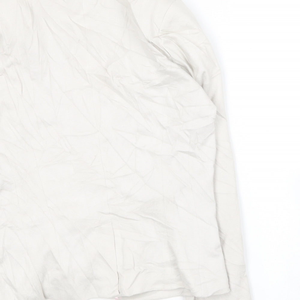 Womens UK Size L Pimkie Ivory Jacket