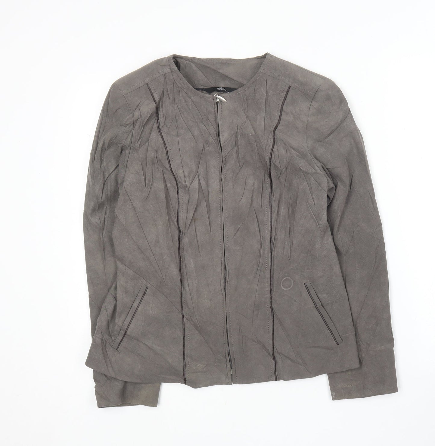 Womens UK Size 10 Bonmarché Grey Jacket
