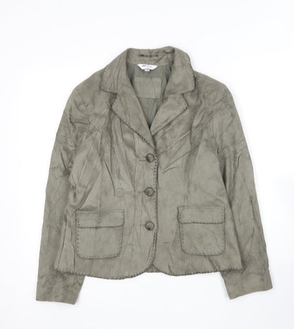 M&Co Womens Green   Jacket Blazer Size 14