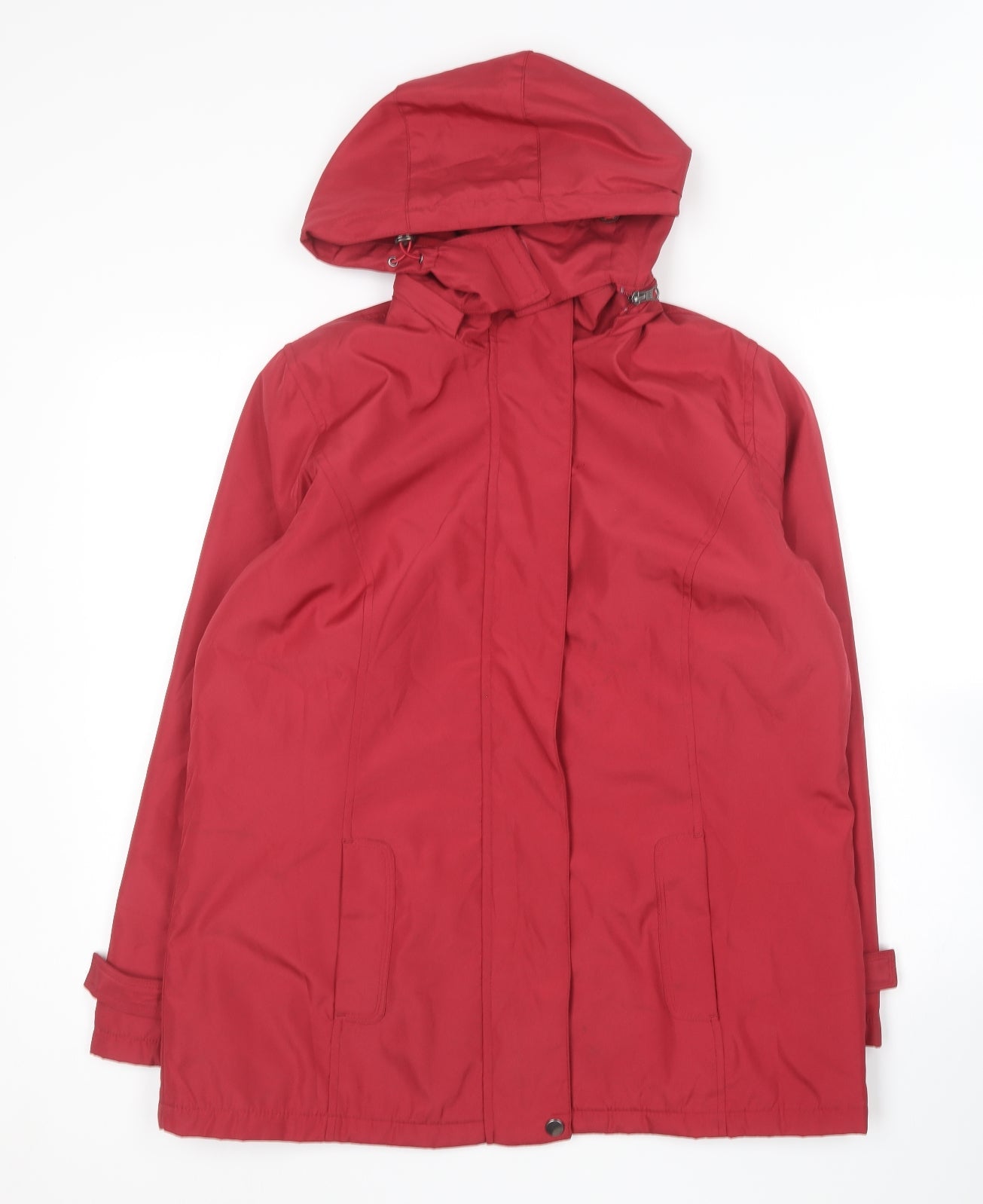 Womens UK Size S Bonmarché Red Rain Coat
