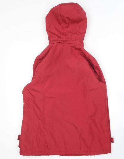 Womens UK Size S Bonmarché Red Rain Coat