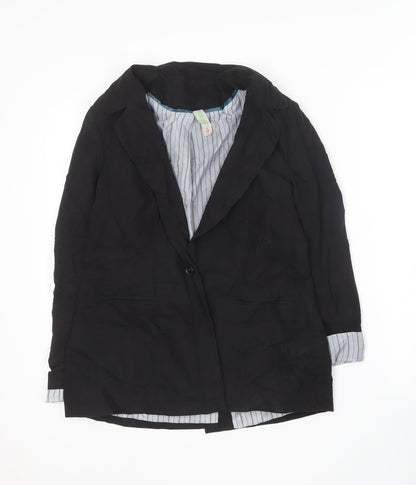 Womens UK Size 12 Denim & Co. Black Jacket