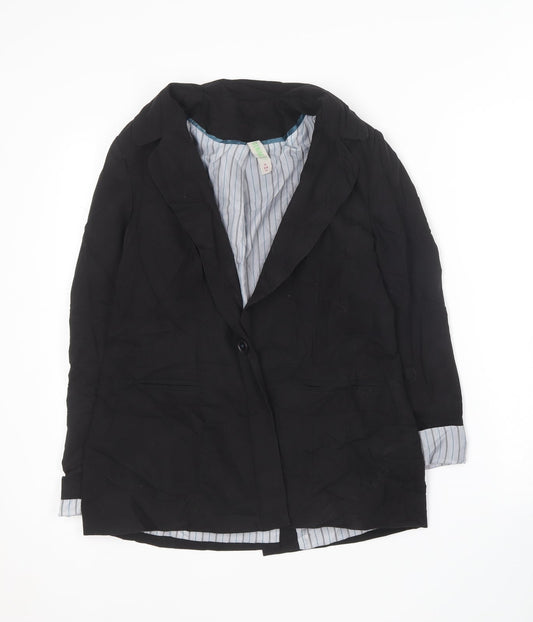 Womens UK Size 12 Denim & Co. Black Jacket