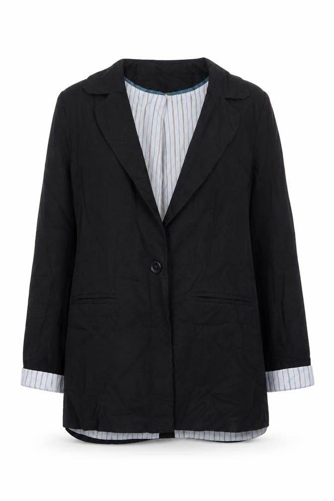 Womens UK Size 12 Denim & Co. Black Jacket