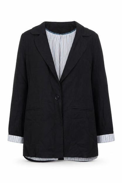 Womens UK Size 12 Denim & Co. Black Jacket